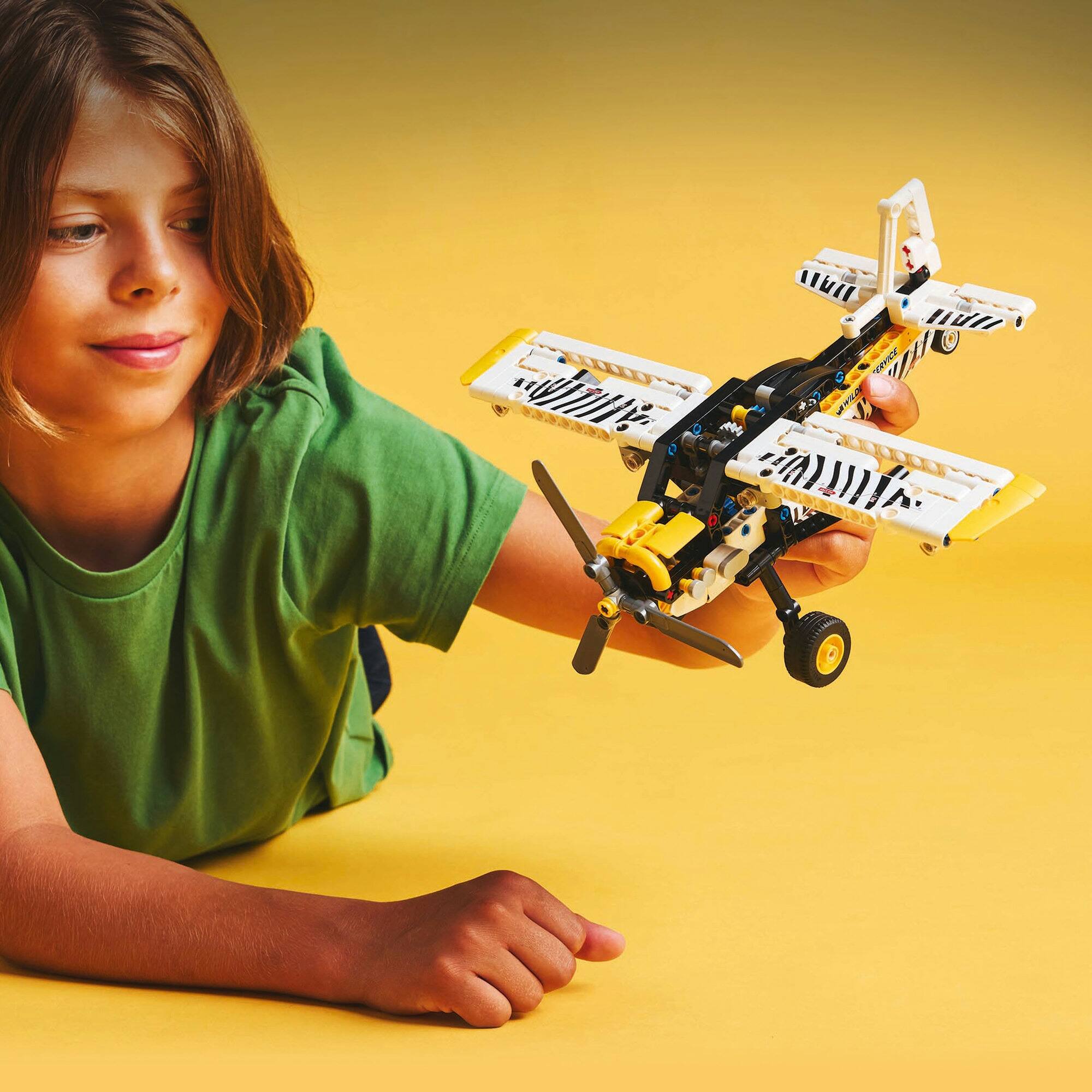 LEGO® Technic™ Bush Plane Aircraft Toy Vehicle Gift Set for Kids 42198